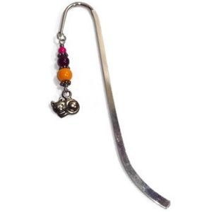 Shepherd Hook Beaded Charm Bookmark Handmade #22
